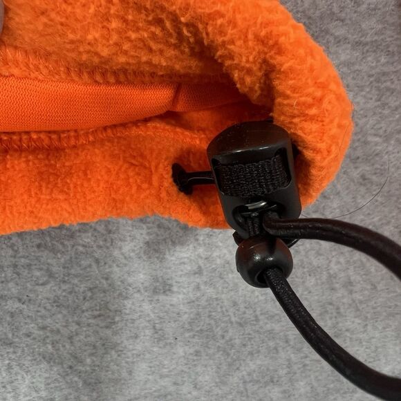 Cabelas Mens M Fleece Jacket hunting safety orange Hi Vis full Zip pockets - Picture 5 of 15